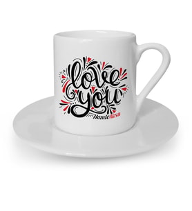 BK Gift Kişiye Özel Seni Seviyorum Türk Kahvesi Fincanı  6