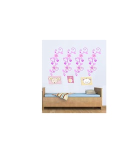 DUVAR ÇIKARTMA STICKER DEKORATİF DUVAR KAĞIDI,SÜS  ÇİÇEKLİ AĞAÇ DESENLİ PVC 70X50X0,5CM