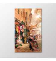 Arty Tablo Kahire'de Çarşı Tablo (Karışık)