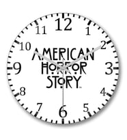 American Horror Story Duvar Saati Bombeli Gercek Cam