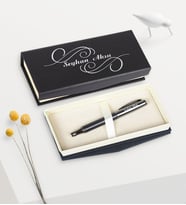 BK Gift Kişiye Özel Vip 133-R Siyah Metal Roller Kalem