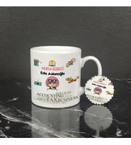 Muhasebeci Kupa Bardak ve Anahtarlık Set 002