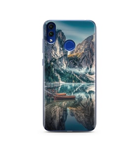 Göl Manzara Tasarımlı Süper Şeffaf Silikon Telefon Kılıfı Huawei Honor 8c