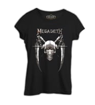 Megadeth - Vic 6 Siyah Kadın Tshirt