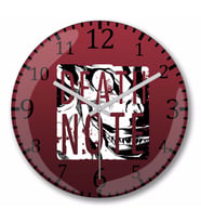 Death Note Logo Duvar Saati Bombeli Gercek Cam