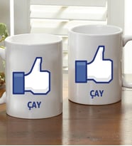 Kişiye Özel Facebook Like Çay Kupa Bardak