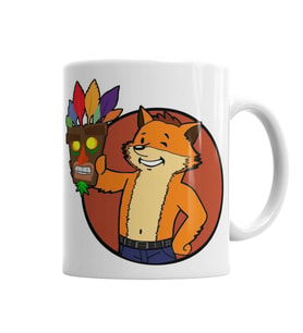 Crash Bandicoot Vault Boy Kupa Bardak Porselen