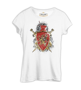 Dragon Shield Beyaz Kadın Tshirt