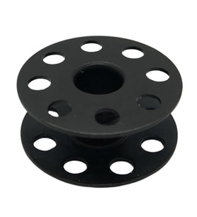 Düz Makine Metal Siyah Tırnaksız Masura / 270010(2HB)