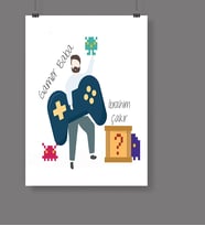 BK Gift Kişiye Özel Babalar Günü Temalı Afiş Poster  50x70 Cm 23646