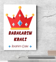 BK Gift Kişiye Özel Babalar Günü Temalı Kanvas Tablo  50x70cm 19663