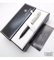 Sheaffer 100 Siyah Krom Tükenmez Kalem  İsme Özel Kalem