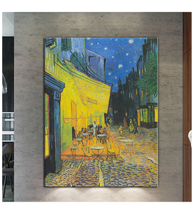 Vincent Van Gogh Terrasse de Cafe de Nuit Kafe Terasda Bir Akşam Tablo