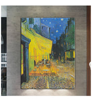 Vincent Van Gogh Terrasse de Cafe de Nuit Kafe Terasda Bir Akşam Tablo