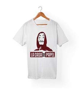 La casa de papel Tişört (Beyaz)