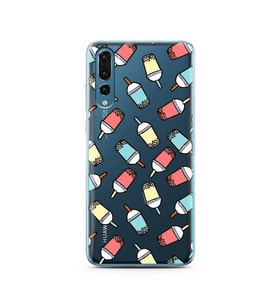 Smoty Tasarımlı Süper Şeffaf Silikon Telefon Kılıfı Huawei P20 Pro  