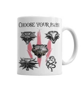 Medalhas Das Escolas The Witcher Kupa Bardak Porselen