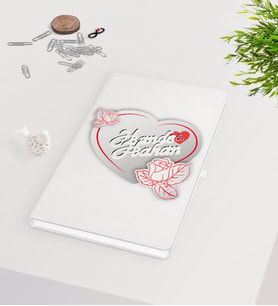 BK Gift Kişiye Özel Sevgililer Günü Beyaz Defter-19