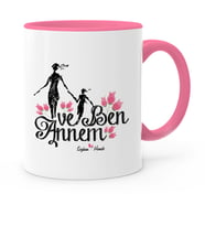 BK Gift Kişiye Özel Annem Ve Ben Pembe Kupa Bardak  1