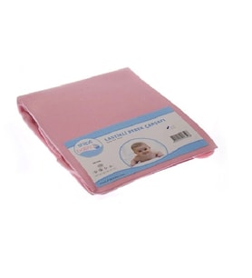 Ships Baby Lastikli Bebek Çarşafı - 70x135 - Pembe