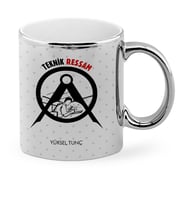 BK Gift Kişiye Özel Mesleki Teknik Ressam Krom Kupa Bardak  1