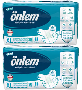 Önlem Hasta Bezi Bel Bantlı Tekstil Yüzey XL Ekstra Büyük 60 Adet