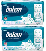 Önlem Hasta Bezi Bel Bantlı Tekstil Yüzey XL Ekstra Büyük 60 Adet