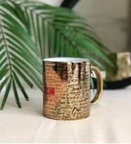 Kişiye Özel 100 Dilde Seni Seviyorum Gold Kupa