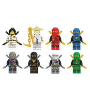 Ninjago Lego Uyumlu Skyblue Süper Kahraman 8 Farklı Hero Figür (Karışık)