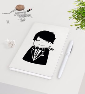 BK Gift Kişiye Özel Sevgililer Günü Beyaz Defter Kalem Seti-96