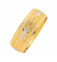14 Ayar Mega Bilezik 25 Gram Noktalı Model (Altın)