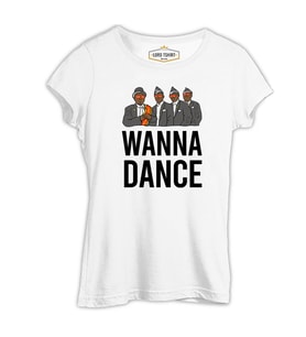 Stay at Home - Dance I Beyaz Kadın Tshirt