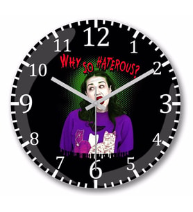 Miranda Sings Halloween Makeup  Duvar Saati Bombeli Gercek Cam
