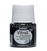 Pebeo Vitrail Şeffaf Cam Boyası 45ml Siyah 15