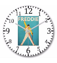 Freddie Mercury   Duvar  Saati    Bombeli Gercek Cam