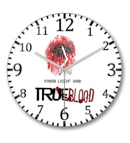 True Blood Duvar Saati Bombeli Gercek Cam