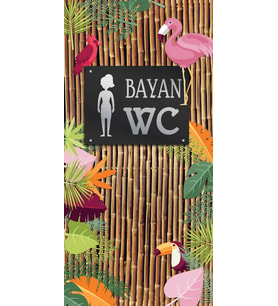 Bayan Wc, Lavabo, Tuvalet Kapi Giydirme