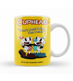 Cuphead Don't Deal with The Devil Kupa Bardak Porselen