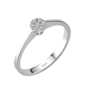 Sirius G Renk 0,30 Karat Tektaş Görünümlü Pırlanta Yüzük 0704R0260