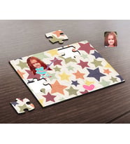 BK Gift Kişiye Özel Kız Çocuk Karikatürlü Ahşap Puzzle-13