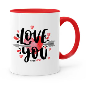 BK Gift Kişiye Özel Seni Seviyorum Kırmızı Kupa Bardak  2