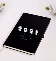 BK Gift Kişiye Özel 2024 Mutlu Yıllar Siyah Defter-1 (Siyah)