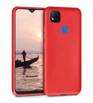 Microsonic Matte Silicone Xiaomi Redmi 9C Kılıf Kırmızı