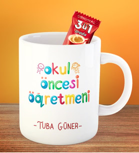 Okul Öncesi Öğretmeni Tasarım Kupa