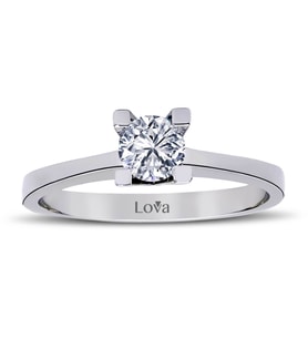 Lova F Renk 0,41 Karat Pırlanta Tektaş Yüzük - 1020009