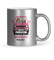BK Gift Kişiye Özel Direksiyon Öğretmeni Gümüş Yaldızlı Kupa Bardak