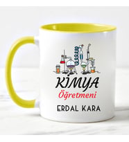 Kimya Öğretmeni Kupa Bardağı Sarı