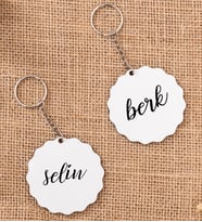 Çiftlere Özel İsimli İkili Anahtarlık