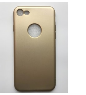 Apple iPhone 8 Premium Silikon Kılıf (Gold)