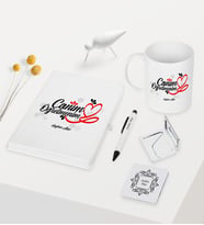 BK Gift Kişiye Özel Canım Öğretmenim Temalı Beyaz Defter Kalem Kupa Ayna Seti - 1